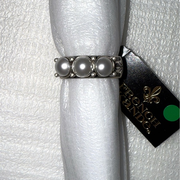 French Kande | Jewelry | French Kande Silver Pearl Ring | Poshmark